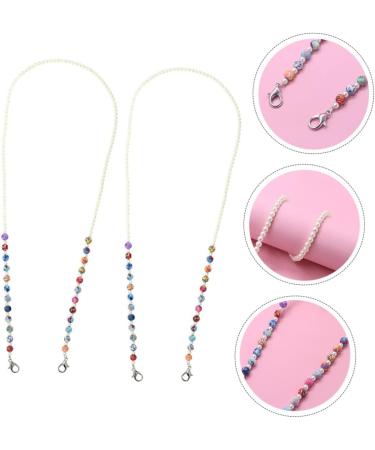 FOMIYES 6 Pcs Anti-Drop Mask Chain with Shot Glasses Beads - Stylish Polymer Clay & Artificial Pearl Accessory - Buy Online on GoSupps.com