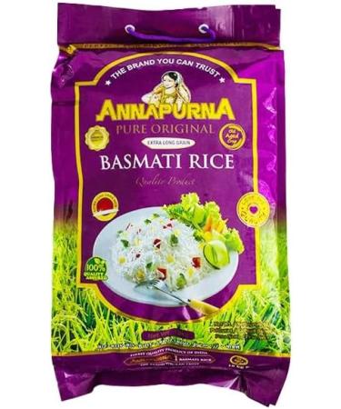 Seelans Annapurna Extra Long Grain Basmati Rice 10kg | Premium Quality | 100% Basmati | Delightful Delicate Aroma & Delicious Flavour | Perfect for Curries Biryani Any Savoury Dish| Vegan - Buy Online on GoSupps.com