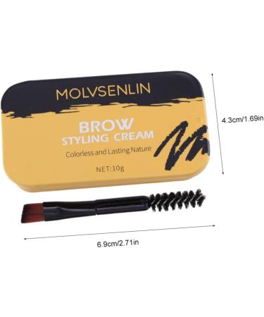 Angoily 2 Pcs Styling Cream Wax and Clear Brow Wax Makeup Wax Stick Earth Tones - Buy Online on GoSupps.com