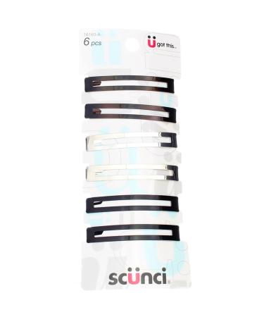 Scunci Effortless Beauty - Open Center Metal Barrettes Assorted Colors (6 Count) - Buy Online on GoSupps.com