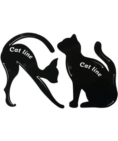 FOMIYES 2pcs Eyeshadow Guide Matte Smoky Pvc Shadow Multifunction Eye Shape Plate Template Applicators - Buy Online on GoSupps.com