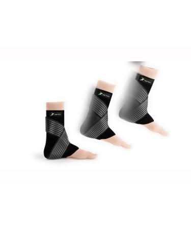 Ankle Brace for Sprained Ankle | Achilles Tendonitis & Plantar Fasciitis Relief 360 Compression Ankle Wrap Support for Men & Women | Breathable Sports Ankle Brace for Running Soccer Brace