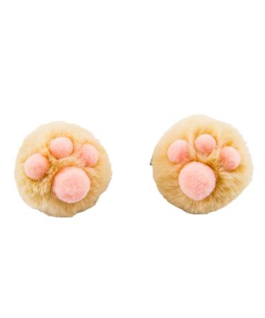 hgnxa Cartoon Animal Dog s Shaped Hair Clips Halloween Costume Headwear for Women Birthday Party Anime Theme Slip Beige