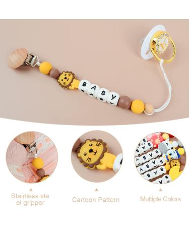 Personalized Silicone Pacifier Chain - Custom Baby Gifts with Name Cute Cartoon Design for Boys & Girls Perfect for Newborns (Avocado) - Buy Online on GoSupps.com