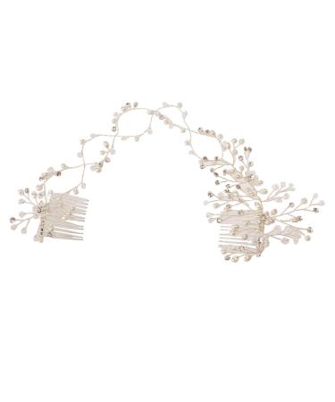 FRCOLOR Bridal Wedding Hair Comb Hair Comb Rhinestone hair pin tiara hairpin bride Ladies Ideas