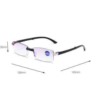 3 Pairs +200 Blue Light Blocking Reading Glasses - Anti Eye Fatigue Foldable Men & Women - Includes Leather Case - Buy Online on GoSupps.com