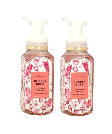 Bubbly Rose Gentle & Clean Foaming Hand Soap by Bath Body Works Full Size 8.75 fl oz/259 mL each Set of 2