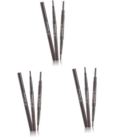 PLAFOPE 3pcs 2 1 Eyebrow Brush Eyebrow Pencil Waterproof Brow Pencil Makeup Sharpener Stand Microblading Pen - Buy Online on GoSupps.com