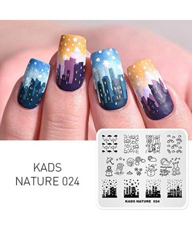 Kad's Nail Stamping Plate NA024 - Sun Doll Rabbit Rainbow Designs for DIY Nail Art & Decoration - International Shipping Available - Buy Online on GoSupps.com