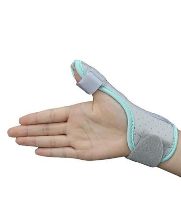 Keenso Thumb Splint Brace Reversible Wrist and Thumb Brace Support for Trigger Thumb (Green)