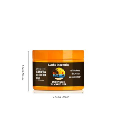 Intensive Tanning Gel 150ml | Natural Tanning Accelerator for Sunbeds & Outdoor Use | Carrot & Brown Tanning Luxe Gel - Buy Online on GoSupps.com
