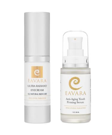 Organic Anti Aging Eye Cream and Anti Wrinkle Face Serum