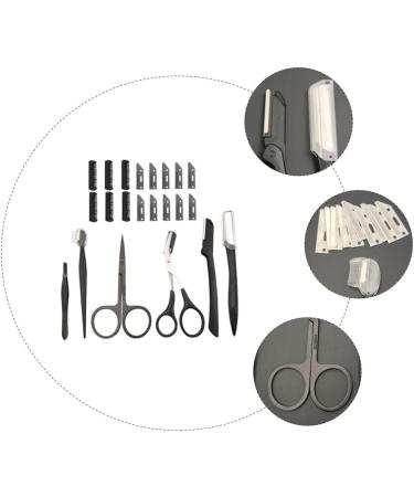 FOMIYES Beauty Makeup & Eyebrow Tools Set - Women's Razor Eyebrow Trimmer Scissors & Facial Razors for Perfect Grooming - Buy Online on GoSupps.com