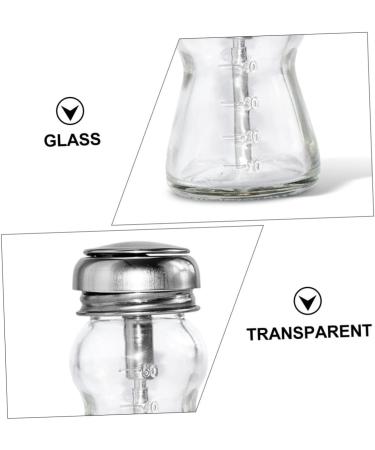  PLAFOPE PLAFOPE Set of 2 Pump Bottles for Nail Polish for Easy Application 60ml Refillable Glass Nail Polish Remover Bottle Refined Craftsmanship - Buy Online on GoSupps.com