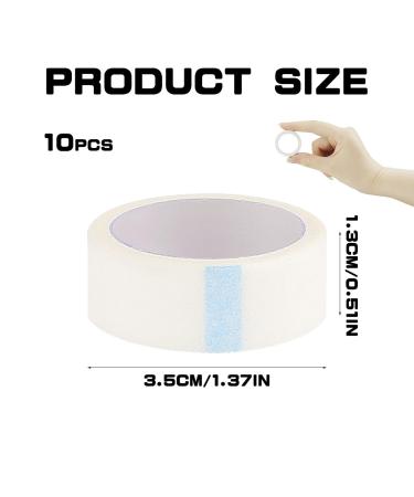 10 Rolls Eyelash Extension Tape - Medical Non-woven Breathable Adhesive for Eyelash Grafting & Beauty Supplies - International Shipping Available - Buy Online on GoSupps.com