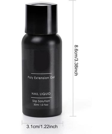Poly Nail Gel Builder - Quick Dry Acrylic Thickening Solution for Long-Lasting Nail Extensions | 30ml - Buy Online on GoSupps.com