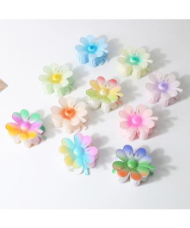 Limtula Delicate Heart Petal Flower Hair Claw for Woman Girl Skincare Makeup Hair Clip for Thin Hair Nonslip Delicate Hair Clip Blue - Buy Online on GoSupps.com