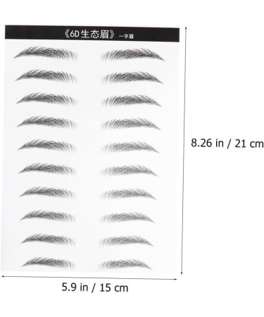 FRCOLOR 6 Sheets Pairs Waterproof Stickers Makeup Stickers Stick-on Brows Cosmetic Artificial Stencil Miss - Buy Online on GoSupps.com