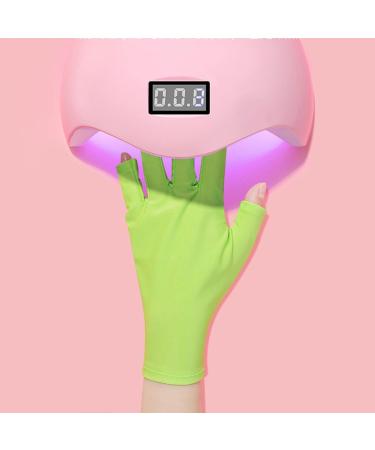 Vipomkowa Nail Machine Special Gloves For Nail Salon Baking Lamp Heat Insulation Sun Breathable Nail Leakage Gloves Nail Stand Holder A B - Buy Online on GoSupps.com