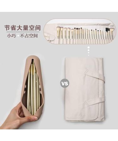 Travel Makeup Brush Holder - Magnetic Anti-Fall Silicone Organizer for Cosmetics | Portable & Sleek Makeup Tools for Travel - Buy Online on GoSupps.com