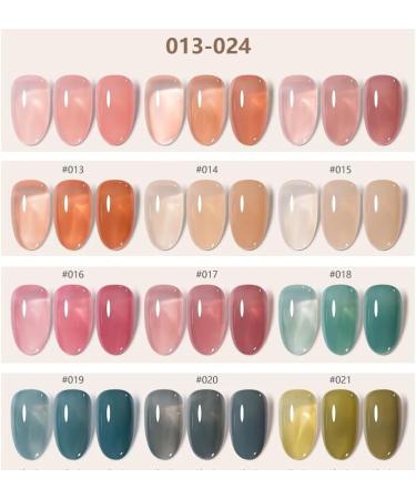 12color/lot ICY Translucent Jelly Nail Gel Polish 15ml Lasting Ice Glass Crystal Soak Off Gel Nail Varnish - (Color: 1-12) - Buy Online on GoSupps.com