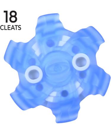Softspikes PiViX Golf Cleats Fast Twist 3.0 - 18 Blue Spikes - Buy Online on GoSupps.com