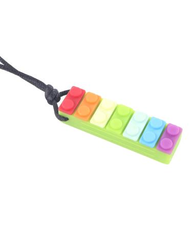 Colorful Non-Toxic Silicone Baby Bite Ring Necklace - 5 Pieces Finger Slides Sensory Chewing for Newborns - High-Temperature Resistant & Soft - Buy Online on GoSupps.com