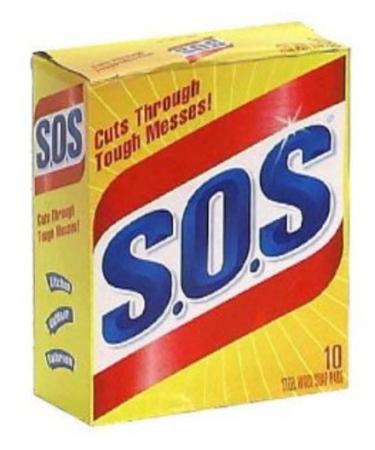 S.O.S 98014 Steel Wool Soap Pad (10 Count)