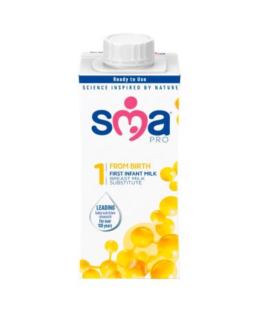 SMA PRO First Infant Baby Milk from Birth Ready to Drink Liquid Formula 200 ml (Pack of 1)