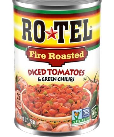 Rotel Fire Roasted Diced Tomatoes and Green Chilies 283 g - Buy Online on GoSupps.com