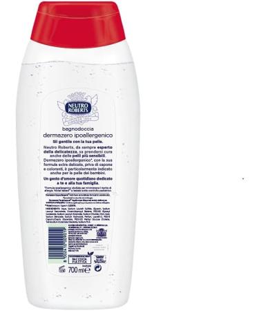  Neutro Roberts Neutro Roberts Dermazero Foaming Body Wash ideal for delicate and sensitive skin soap-free and dye-free suitable for daily use and for children's hygiene 4 x 700ml bottles 2.8L - Buy Online on GoSupps.com