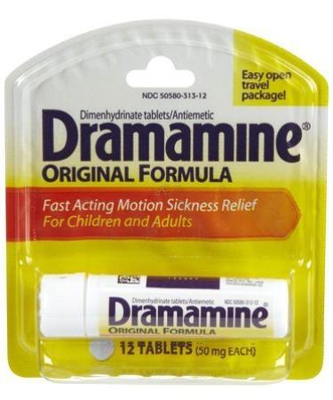 Dramamine 50mg Tablets-12 ct (Quantity of 5)