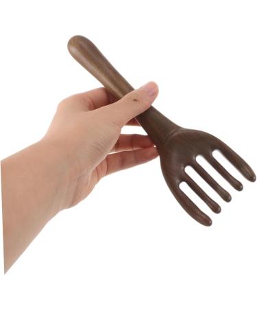 2 Pi ces Peigne de Massage Peigne de massage portable masseur cuir base de plantes Bois de santal Caf  - Buy Online on GoSupps.com