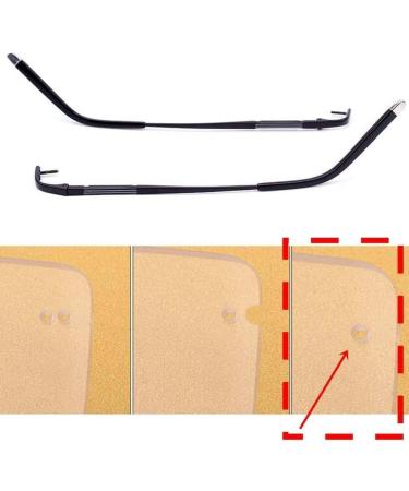 Deebow Glasses Spare Bar - Black Eyewear Replacement Legs for Poor Metal Glasses Repair - Buy Online on GoSupps.com