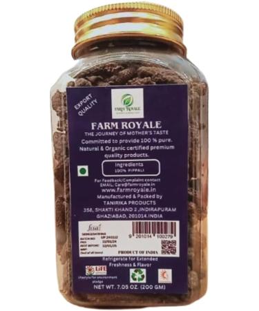 Farm Royale Long Pepper/pippali- 200g - Premium Export Quality 100% Pure Natural hand processed by women workers. - Buy Online on GoSupps.com