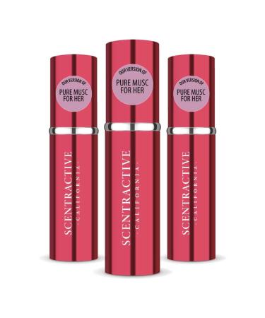 CA Perfume Impression of Pure Musk For Women Replica Version Fragrance Dupes Concentrated Long Lasting Eau de Parfum Spray Refillable Atomizer Bottle 0.17 Fl Oz/5ml-X3 NARCISO R. PURE MUSC IMPRESSION 0.51 Fl Oz (Pack of 1)