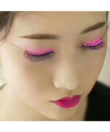 Lijun LED Light Up Waterproof False Eyelashes - Luminous Green Halloween Party Lash Essentials - Buy Online on GoSupps.com