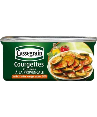 Cassegrain Courgettes cooked with Provencal style with Extra Virgin Olive Oil 185g (set of 5)