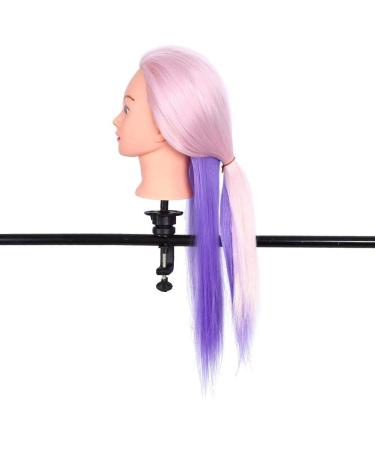 26'' Bunter Salon Hair Training Head - Soft Pop Model with Free Comb & Clamp Holder for Hairdresser Training - Buy Online on GoSupps.com