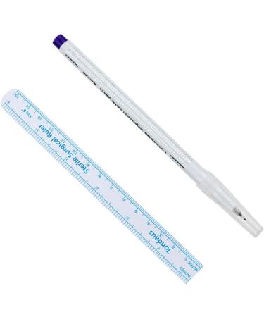  Tiuimk AJQC Medical Microblading Eyebrow Pen with Measuring Lines and Fixing Eyebrow Pen - Non-Toxic and Easy to Use - Buy Online on GoSupps.com