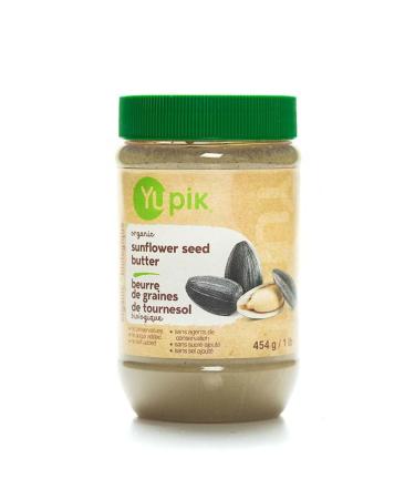 Yupik Organic Sunflower Seed Butter 454 g Kosher Gluten-Free Non-GMO Natural Creamy Seed Butter Only Sunflower Seeds No Added Sugar No Additives Smooth Spread Ideal for Snacks & Recipes