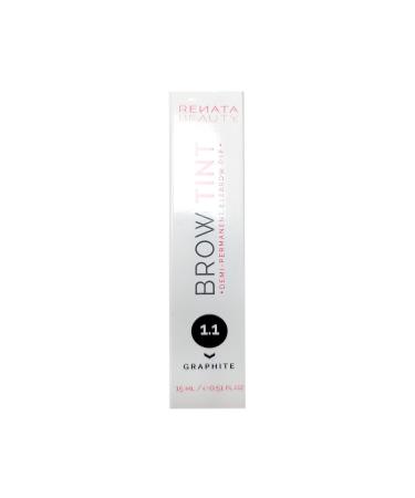 Renata Beauty Eyebrow Color - Long-Lasting 15ml in Graphite Gray | Premium Safe & Gentle Color for 4 Weeks | Available in 4 Shades - Buy Online on GoSupps.com
