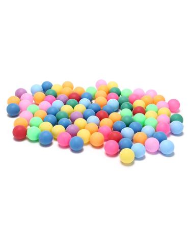 50Pcs/Pack Colored Ping Pong Balls 40mm 2.4g Entertainment Table Tennis Balls Mixed Colors for Game and Advertising
