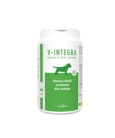V-INTEGRA Puppy - Complete Supplement Rich in Vitamins and Minerals for Homemade and Barf Diets for Puppies - 200 g - Made in Italy