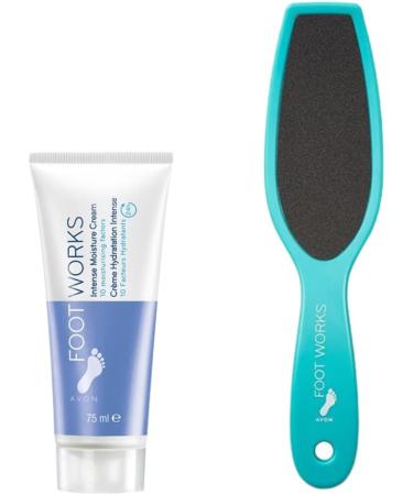 Hydrating Intense Moisture Cream for Feet 75ml with Rough Skin Exfoliating Foot Paddle - Buy Online on GoSupps.com