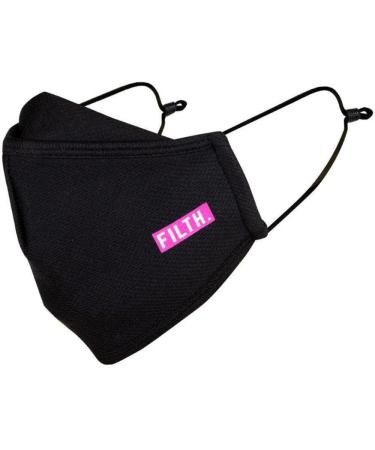 Muc-Off Filth Reusable Face Mask Small - Adjustable Face Covering With Mid-Layer Filter - Washable Up To 20 Times Filth S (Pack of 1) - Buy Online on GoSupps.com