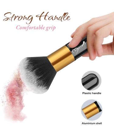 Buy Fluffy Kabuki Powder Makeup Brush - Large Soft Face Foundation & Blush Brush White+Pink 104 - Perfect for Blending Makeup Internationally - Buy Online on GoSupps.com