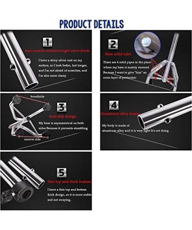 Adult Crutches Aluminum Alloy Light Four-Legged Crutches with Led Lights Adjustable Canes Elbow Crutches 130kg Capacity Independence Four Feet Frosted Gold - Buy Online on GoSupps.com