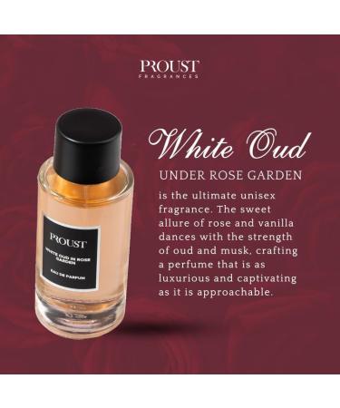 PROUST FRAGRANCES Premium White Oud in Rose Garden Perfume | For Men & Women (50 ml) | A Royal Scent for All Genders | Long Lasting Fragrance - Buy Online on GoSupps.com