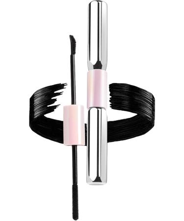  Lunaobrik Mascara - 3.5g + 3.5g Waterproof Black Curling Brush Primer Long-Lasting | Double-Ended Non-Clumping Mascara Eyelash Extension Makeup Volume Enhancing - Buy Online on GoSupps.com